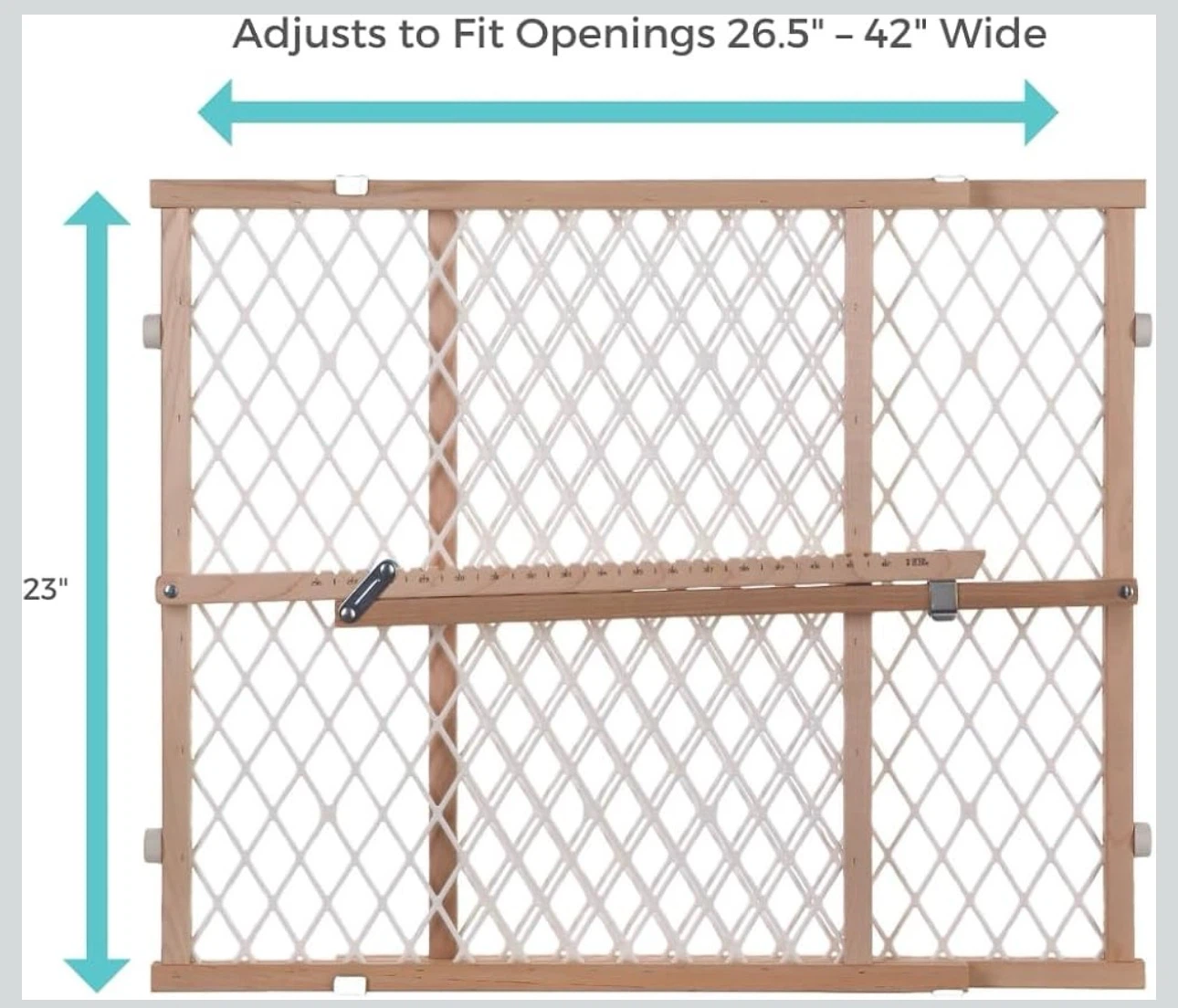 Toddleroo by North States Diamond Mesh Safety Gate – Like New - photo 2
