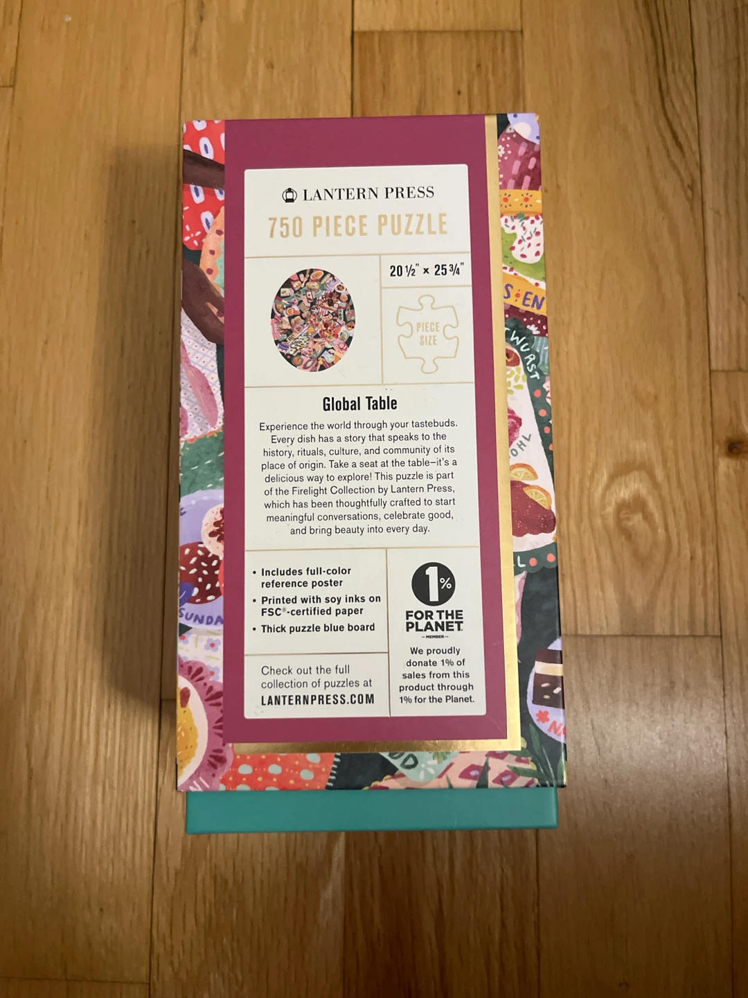 Lantern Press Global Table 750 Piece Puzzle - photo 2