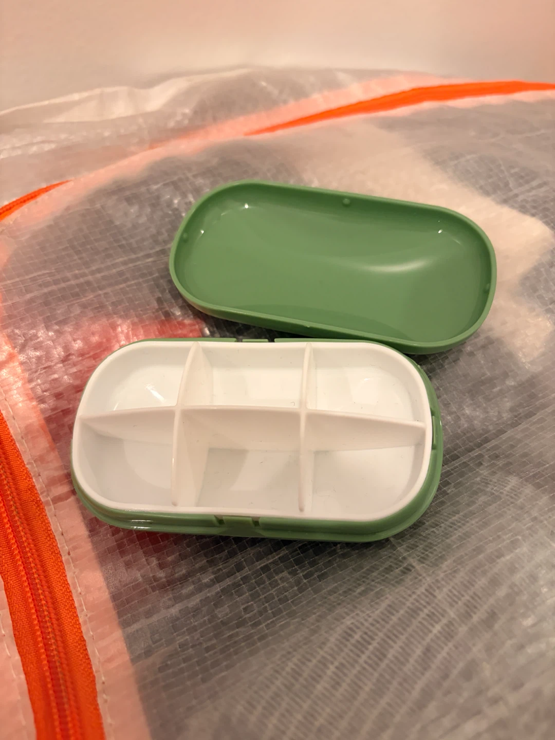 Handful of contact lens cases + Green Pill Organizer - photo 2