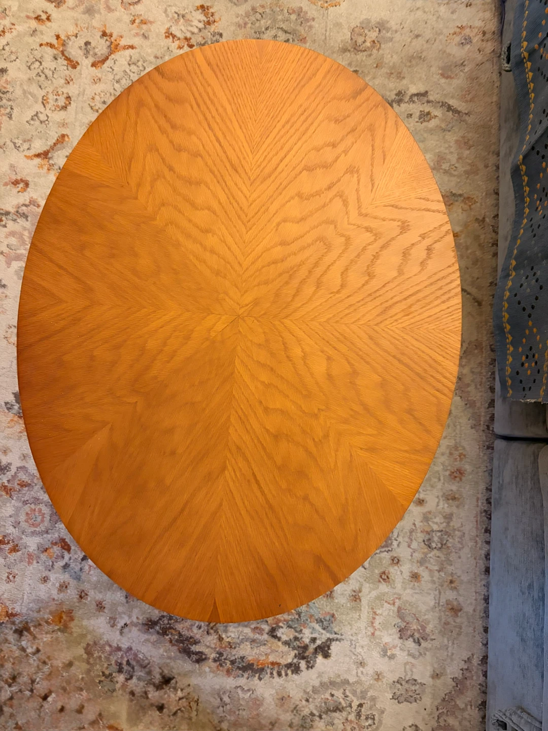 Oval Coffee Table with Lower Shelf - photo 4