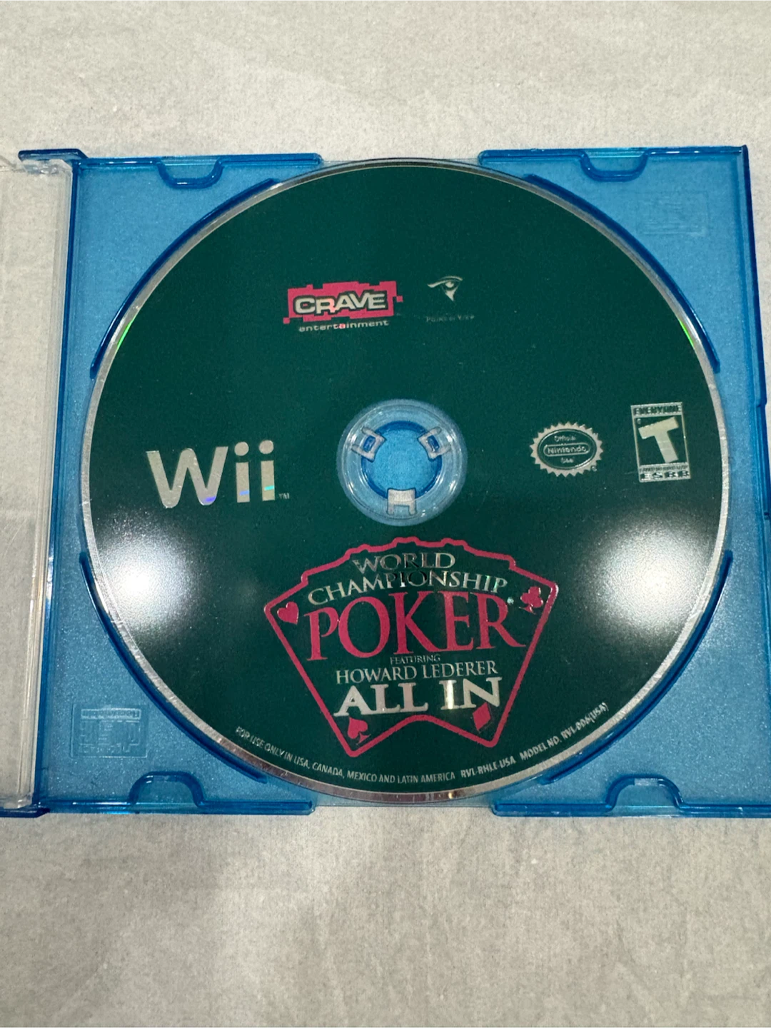 World Championship Poker All In Wii Game