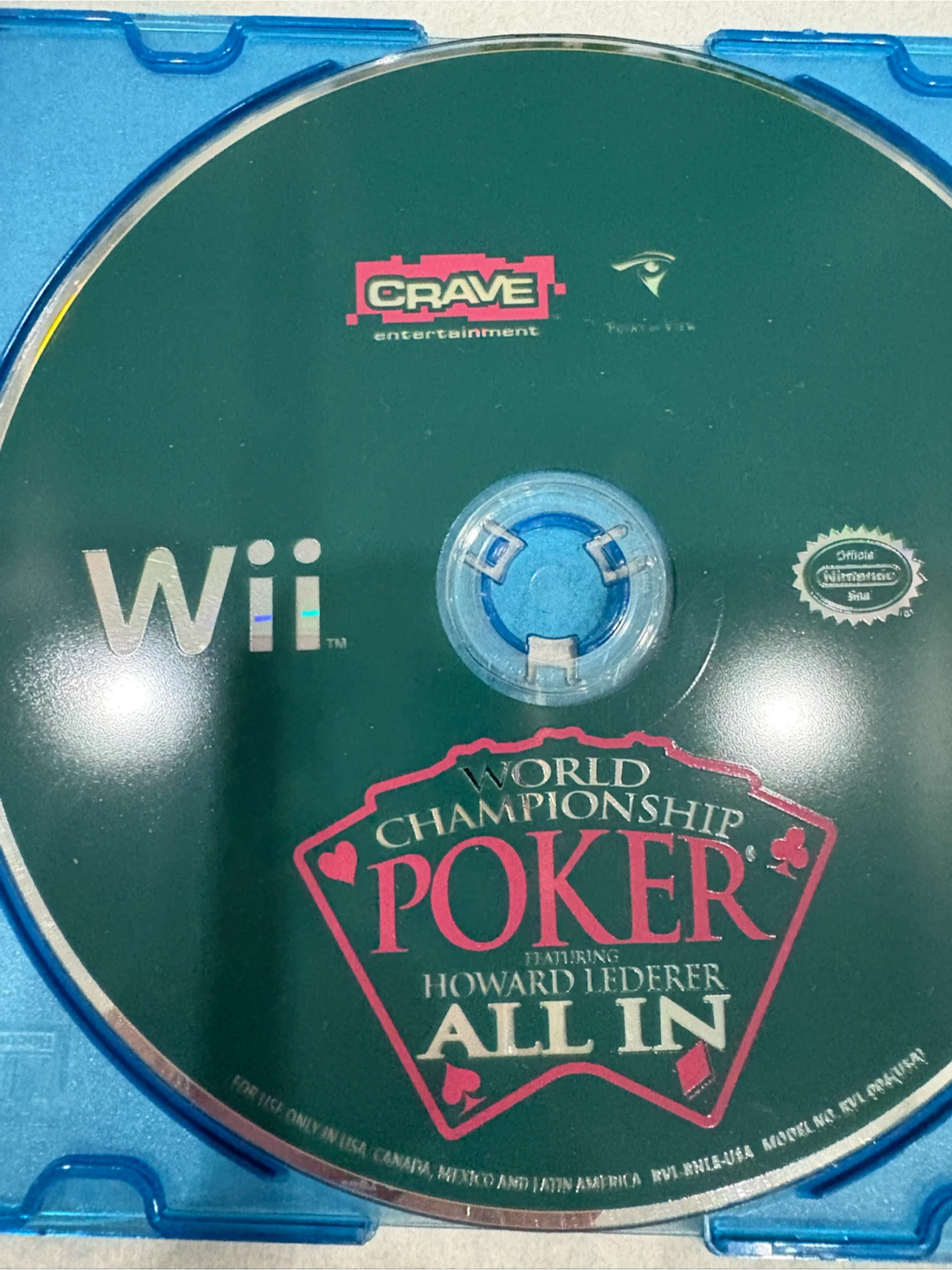 World Championship Poker All In Wii Game - photo 2