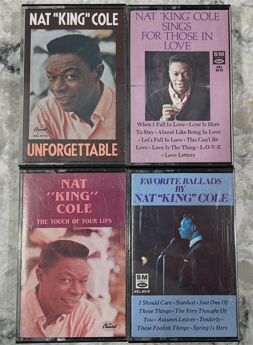 Nat King Cole Cassette Tapes - Lot of 4