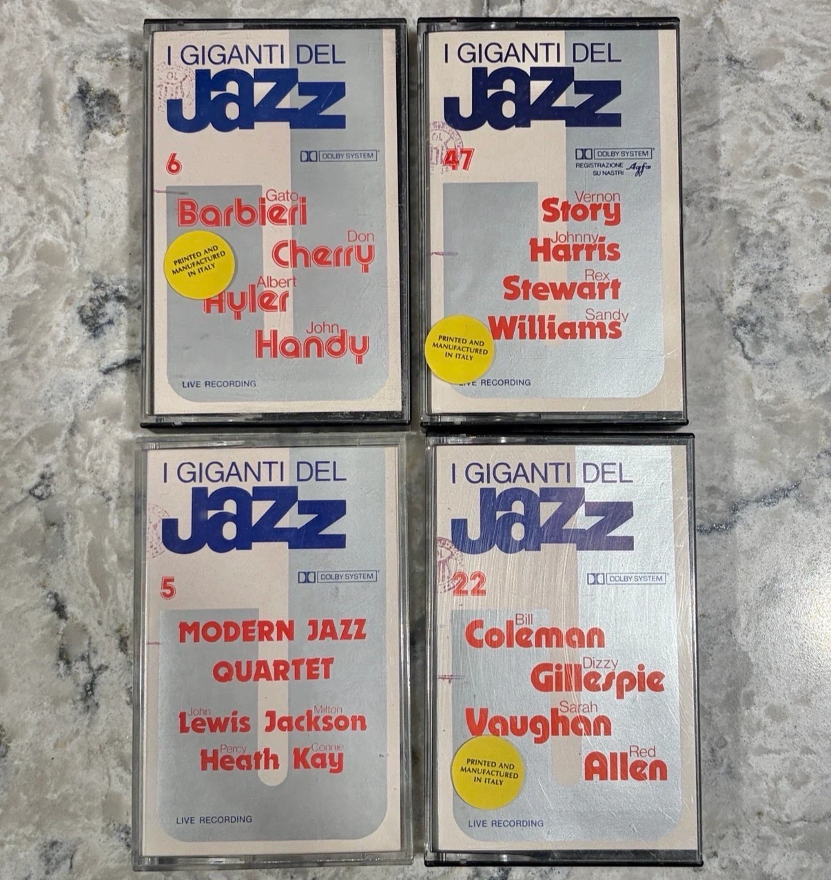 Giants of Jazz Cassette Tape Collection