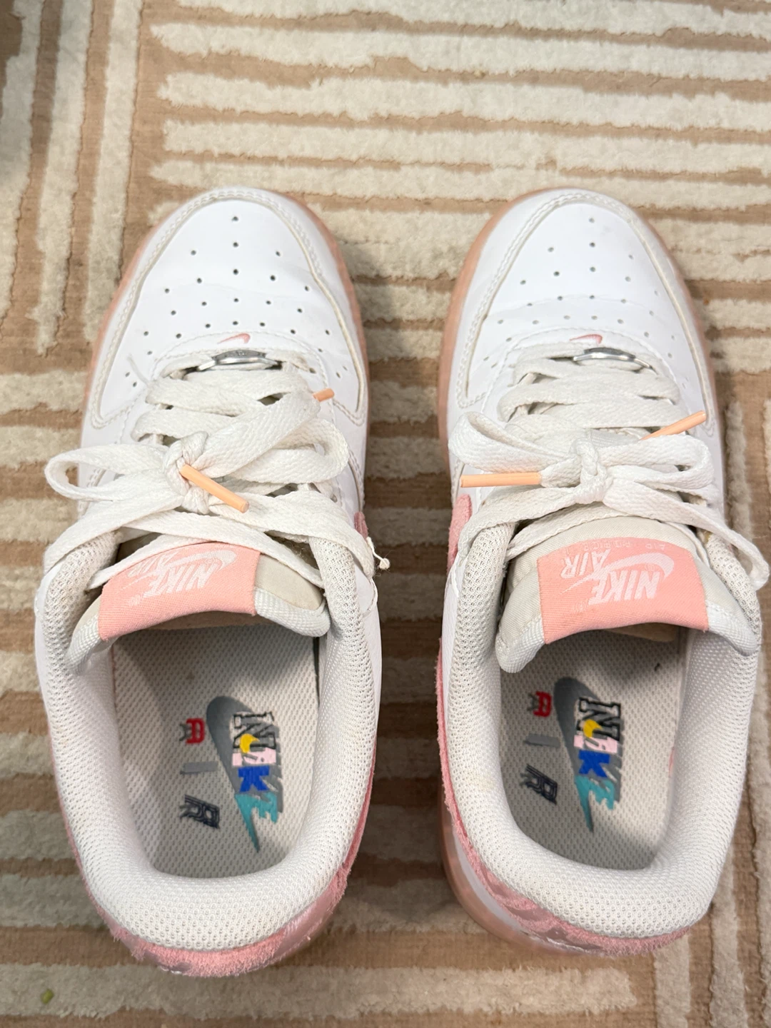 Nike Air Force 1 '07 White/Pink Sneakers - photo 5