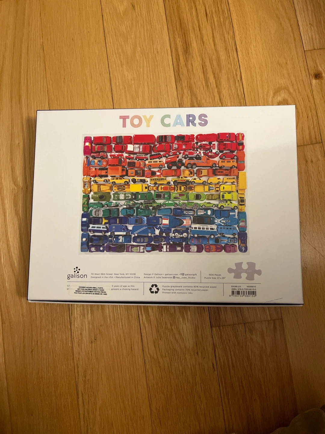 Galison Toy Cars 1000 Piece Puzzle - photo 2