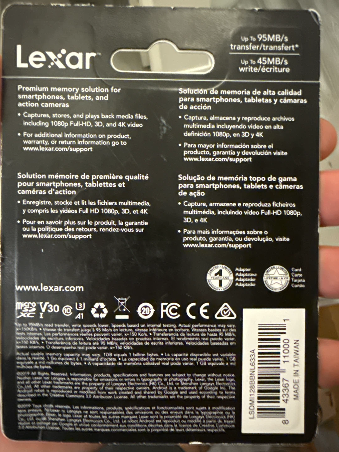 Lexar High-Performance 633x microSDXC UHS-I Card - 128GB - photo 2