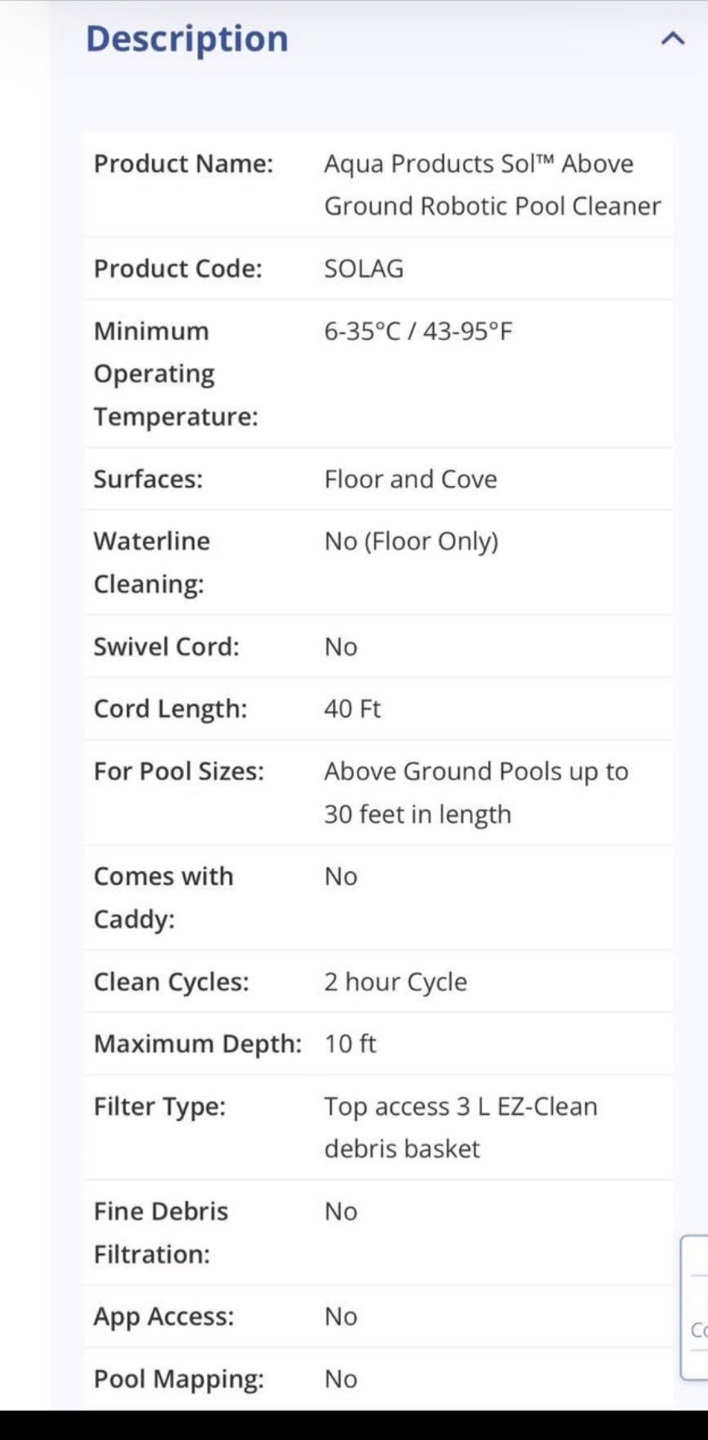 Aqua Products Sol Robotic Pool Cleaner - photo 3