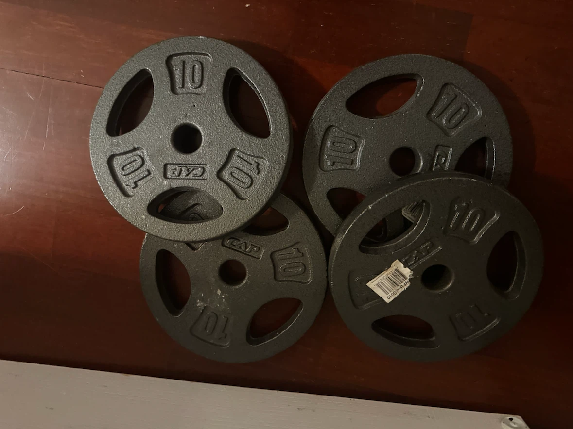 CAP Barbell Weight Plates - 4 x 10lb