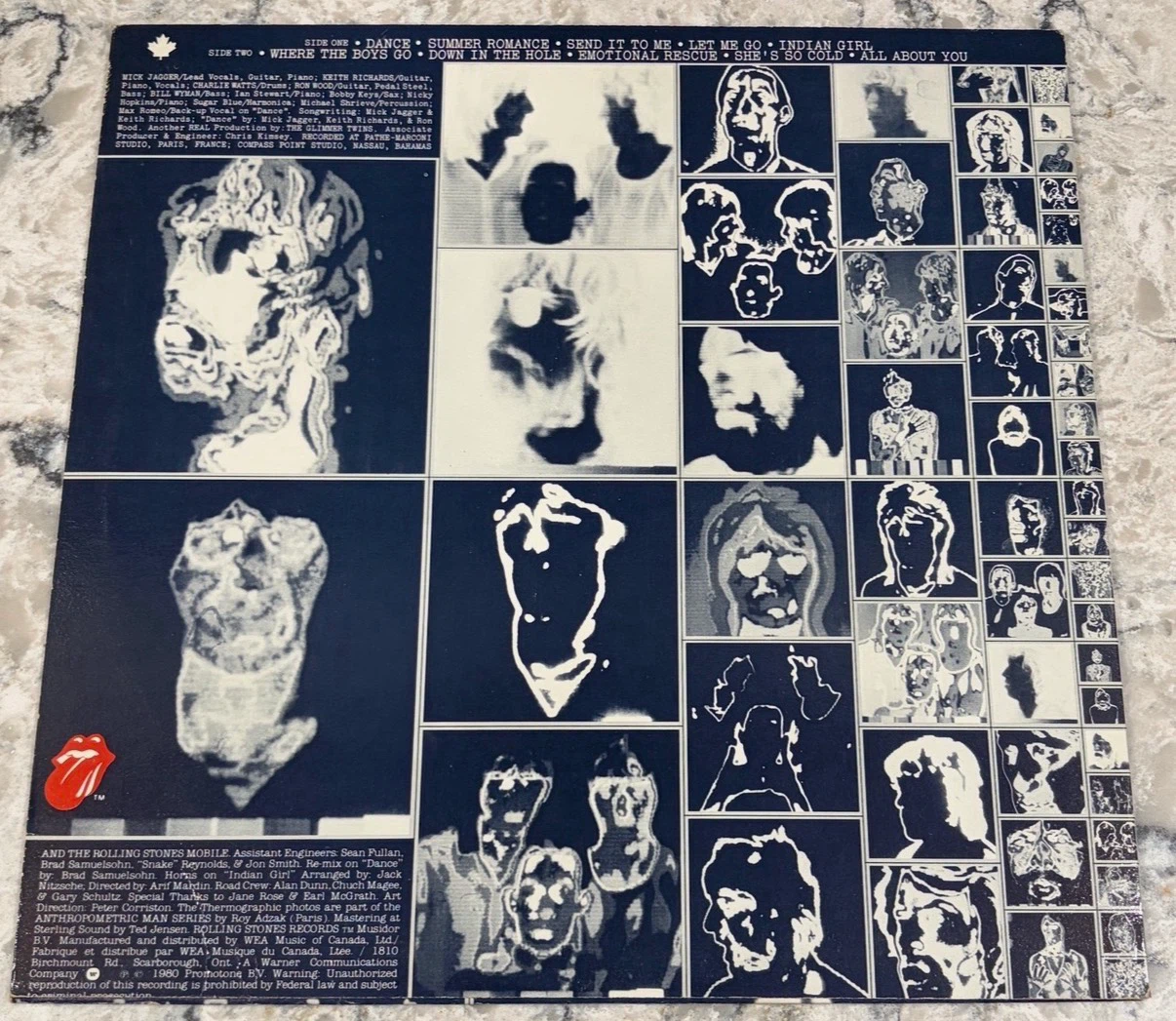 Rolling Stones – Emotional Rescue Canadian Record (XCOC 16015) - photo 2