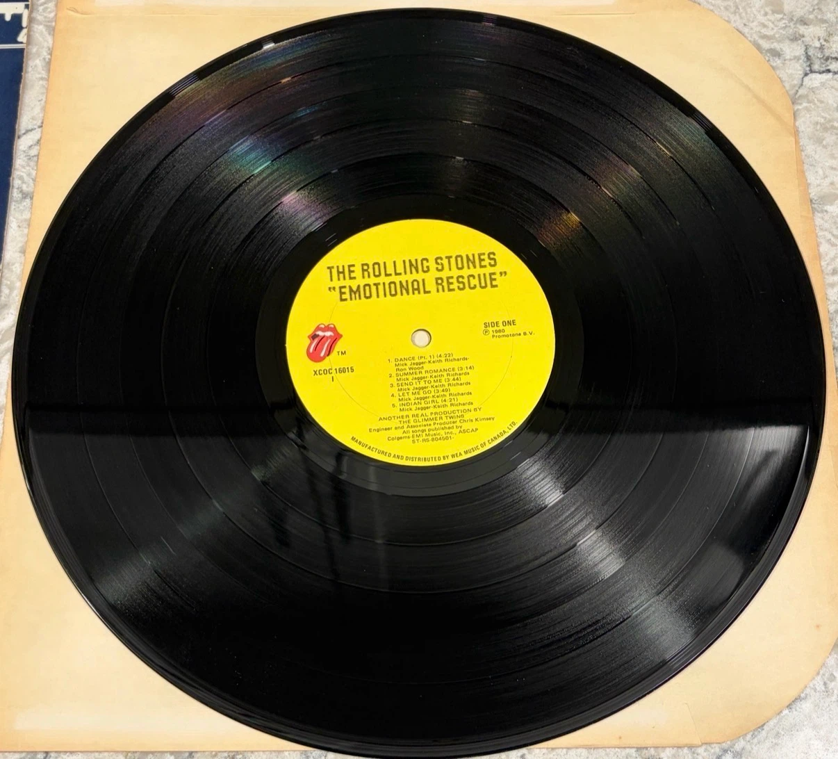 Rolling Stones – Emotional Rescue Canadian Record (XCOC 16015) - photo 5