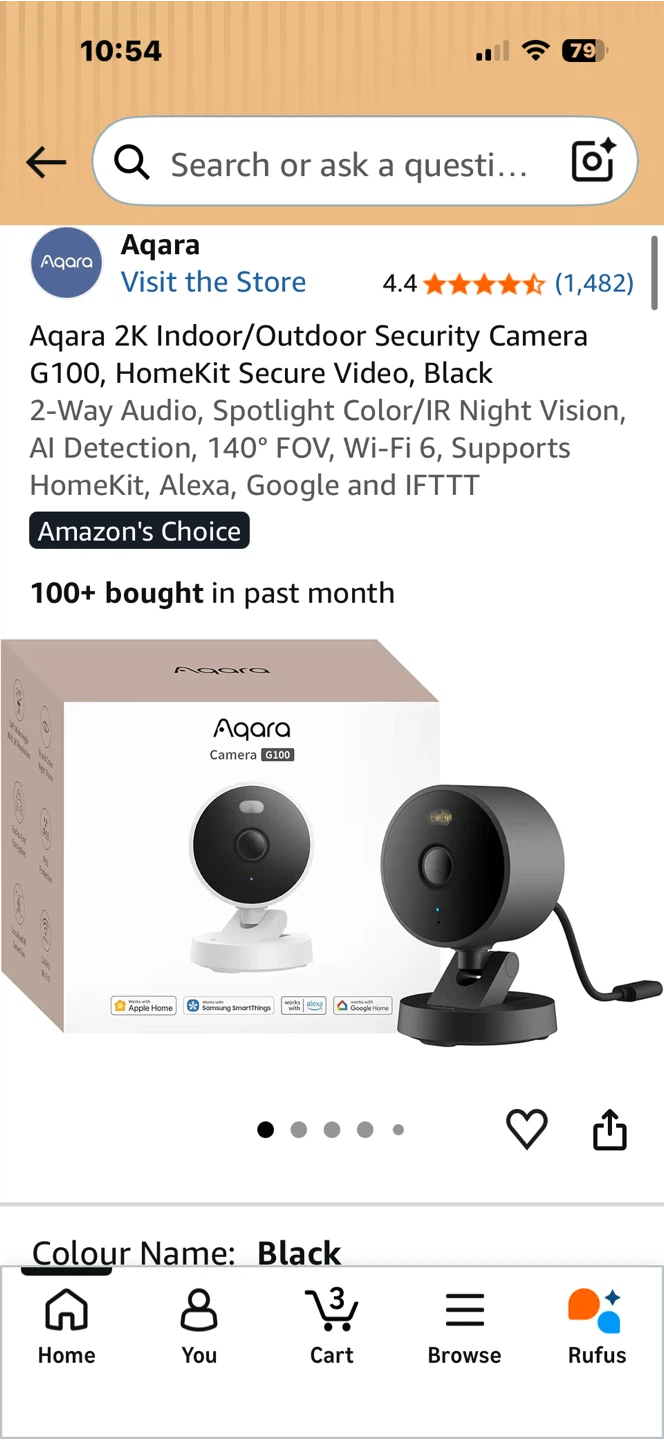 Aqara 2K Indoor/Outdoor Security Camera G100 - photo 2