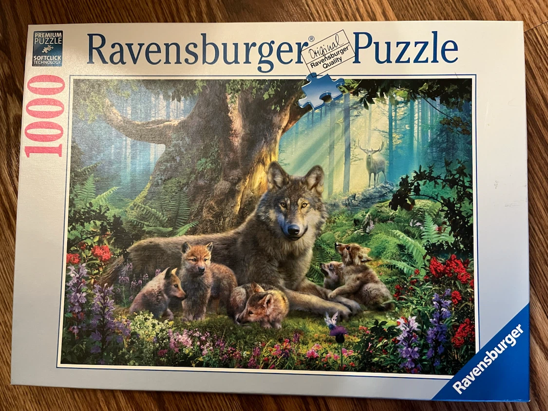 Ravensburger 1000 Piece Wolf Family Puzzle