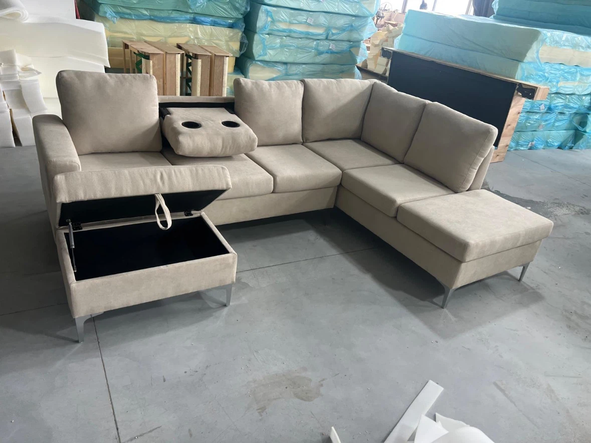 Sectional Sofa with Storage Ottoman! FREE DELIVERY 🚚 - photo 4