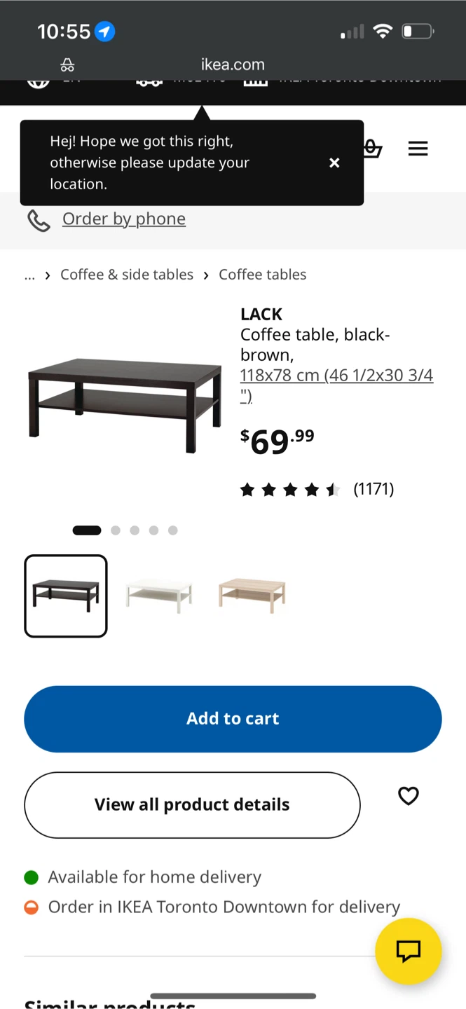 IKEA LACK Coffee Table - Black-Brown - photo 4
