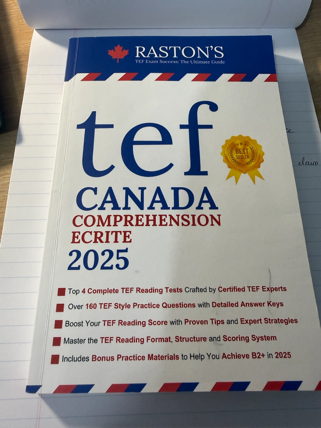 Raston's TEF Canada Comprehension Écrite 2025 Study Guide