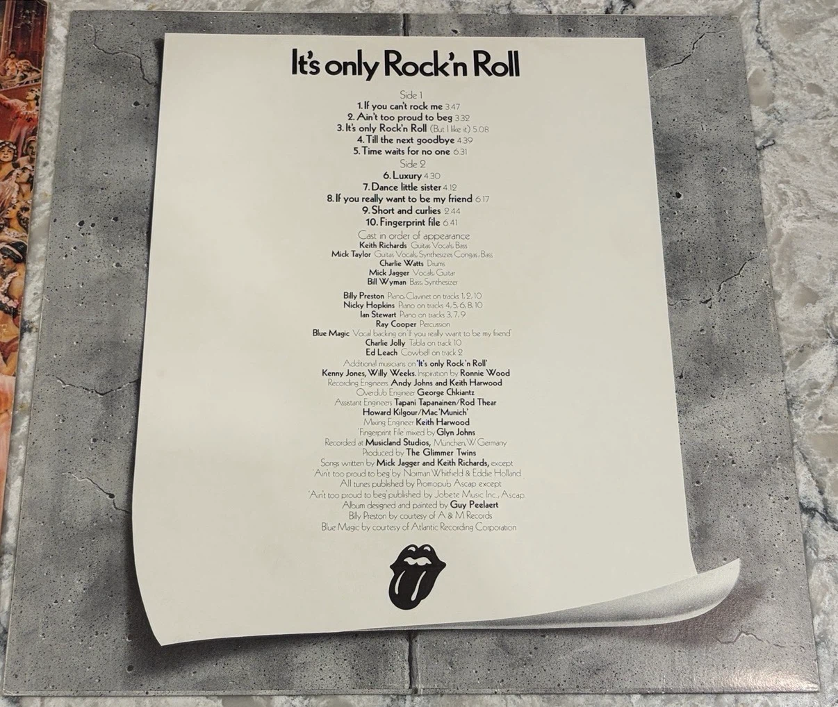 Rolling Stones It’s Only Rock ’N Roll Record Can Press COC 79101 - photo 3