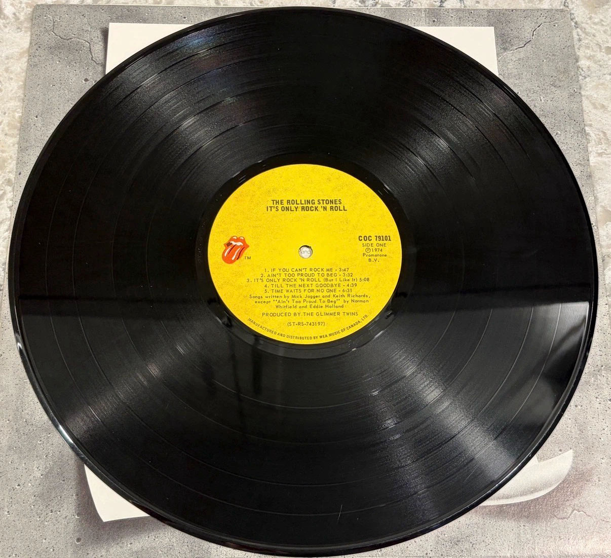 Rolling Stones It’s Only Rock ’N Roll Record Can Press COC 79101 - photo 5