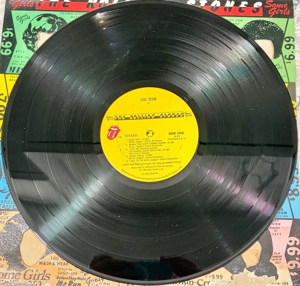 Rolling Stones Some Girls Canadian Record COC 39108 Q 2nd Copy - photo 5