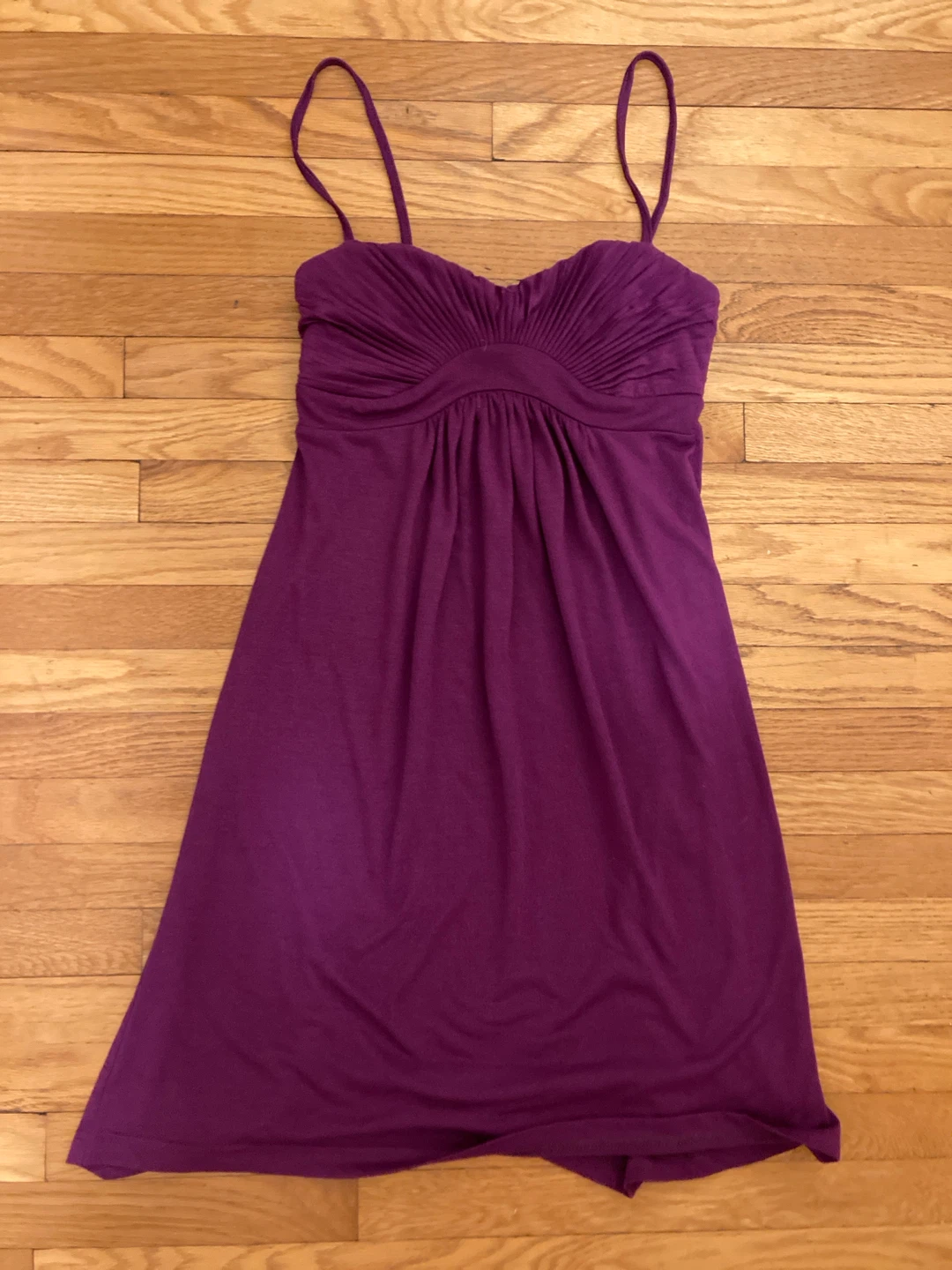 Purple strappy dress