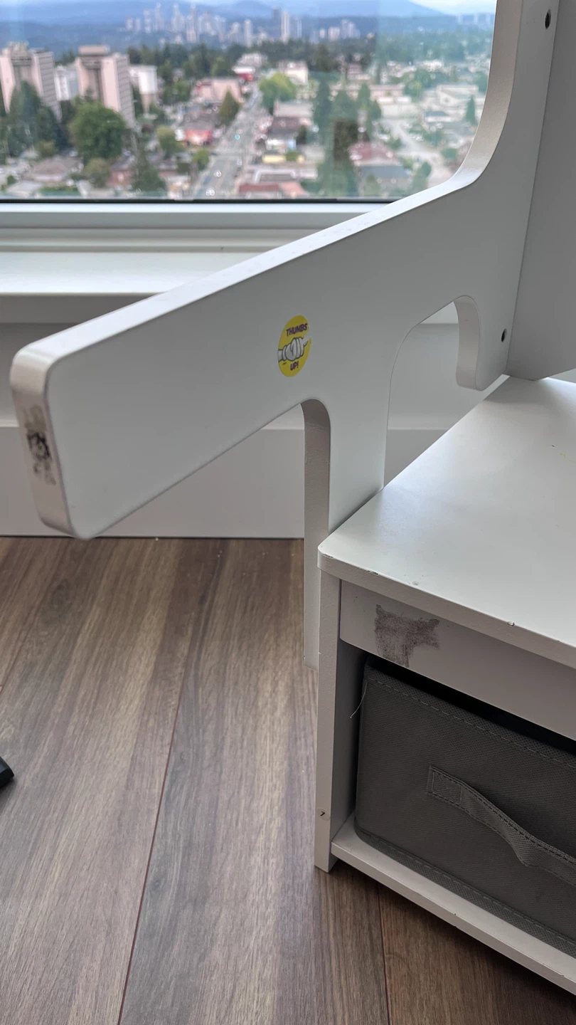White Kids desk/bench - photo 3