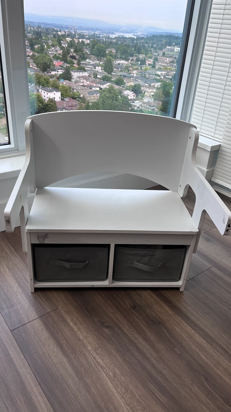 White Kids desk/bench - photo 4