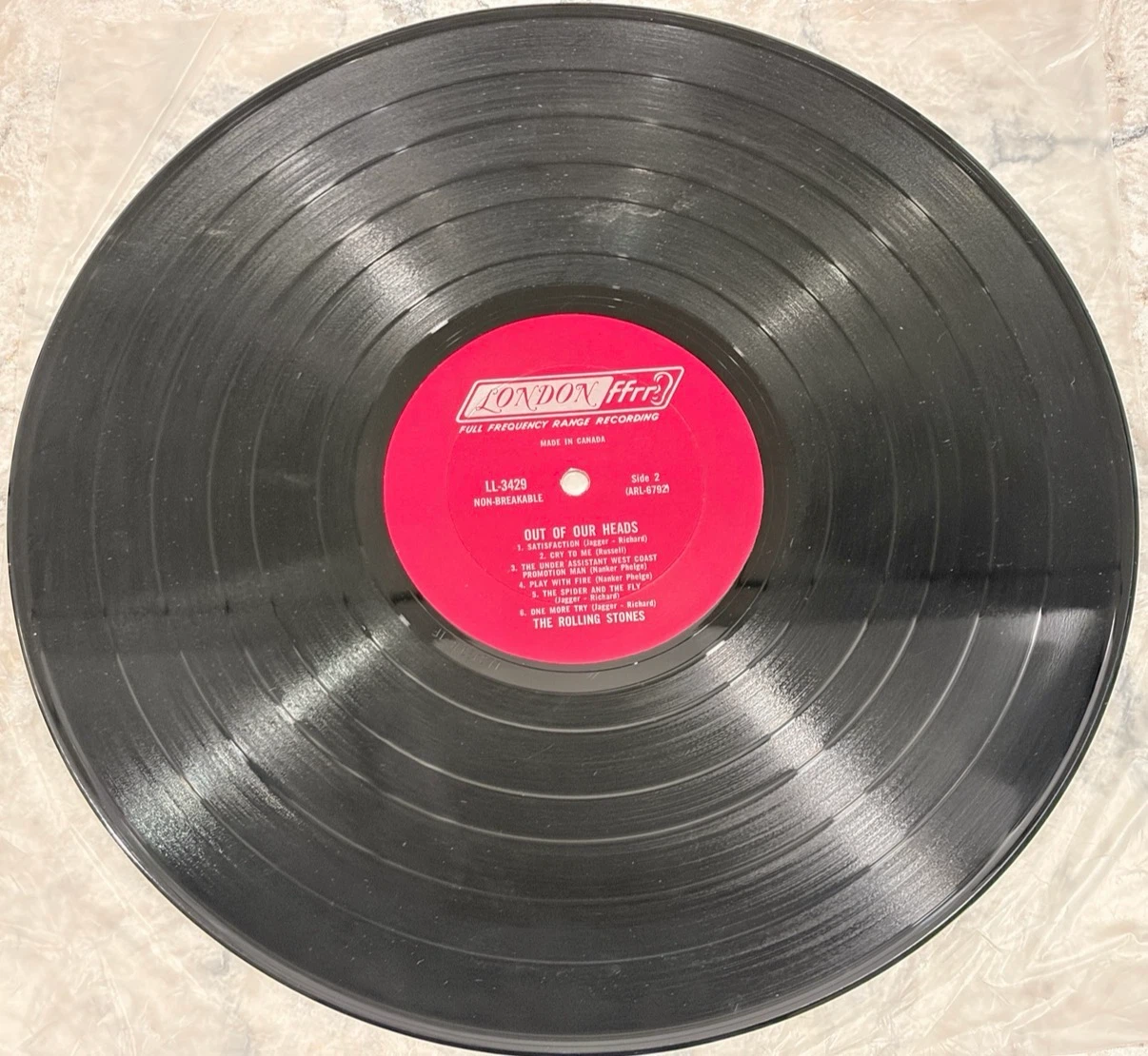 Rolling Stones – Out of Our Heads 1965 Canadian Record (LL-3429) - photo 4