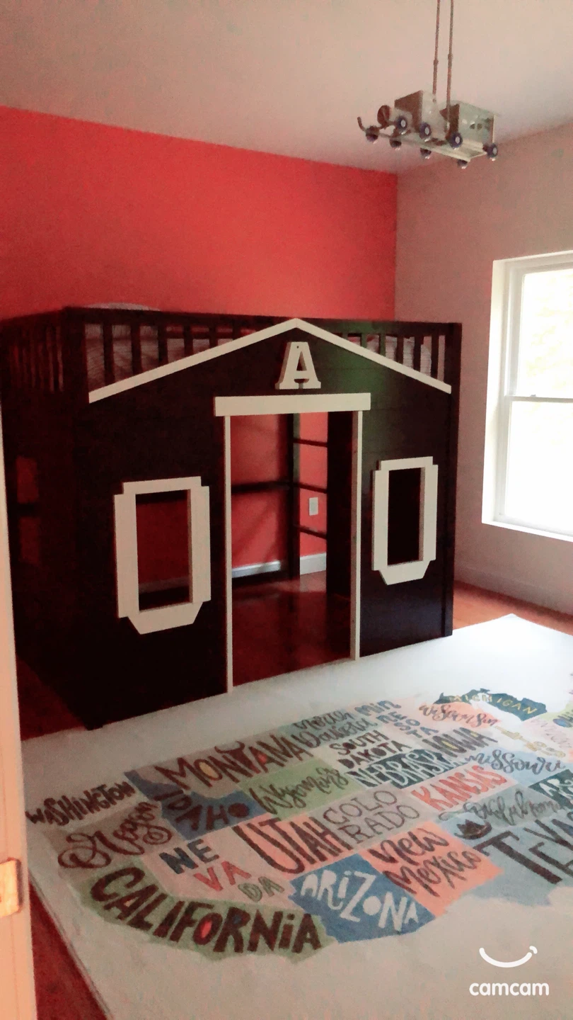 Kids Loft Bed with House Design