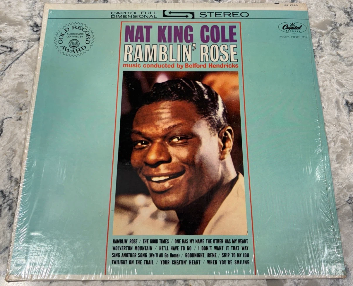 Nat King Cole – Ramblin’ Rose 1962 Capitol (ST-1793) Record
