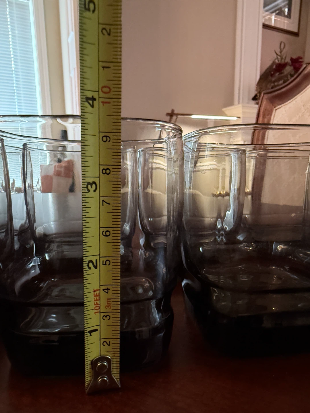 Set of 8 Smoke Grey Square Tumbler Glasses - photo 5