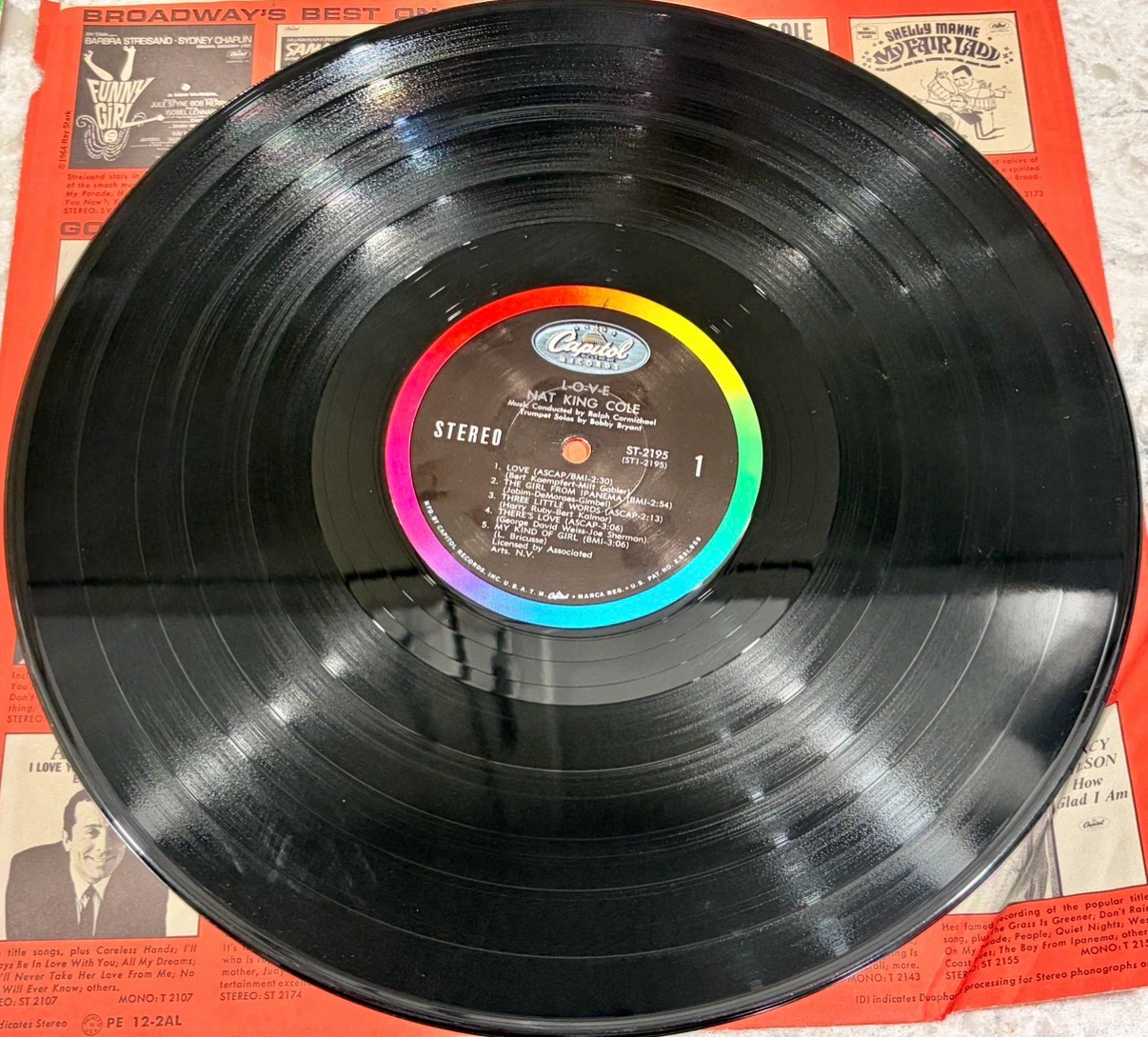 Nat King Cole – L-O-V-E 1965 Original Capitol(ST-2195) Record - photo 4