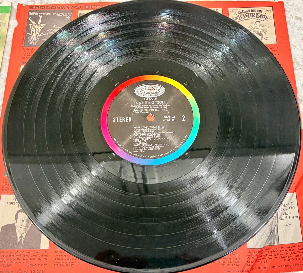 Nat King Cole – L-O-V-E 1965 Original Capitol(ST-2195) Record - photo 5