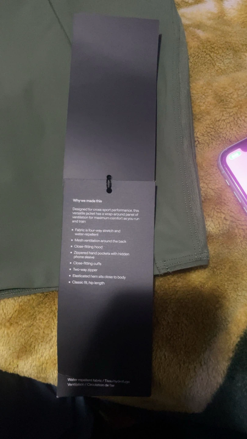 Lululemon Pace Breaker Jacket - Olive Green - photo 5