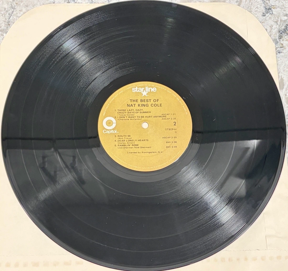 Nat King Cole Best of Nat King Cole Record 🇨🇦 Press ST 5029 44 Q - photo 4
