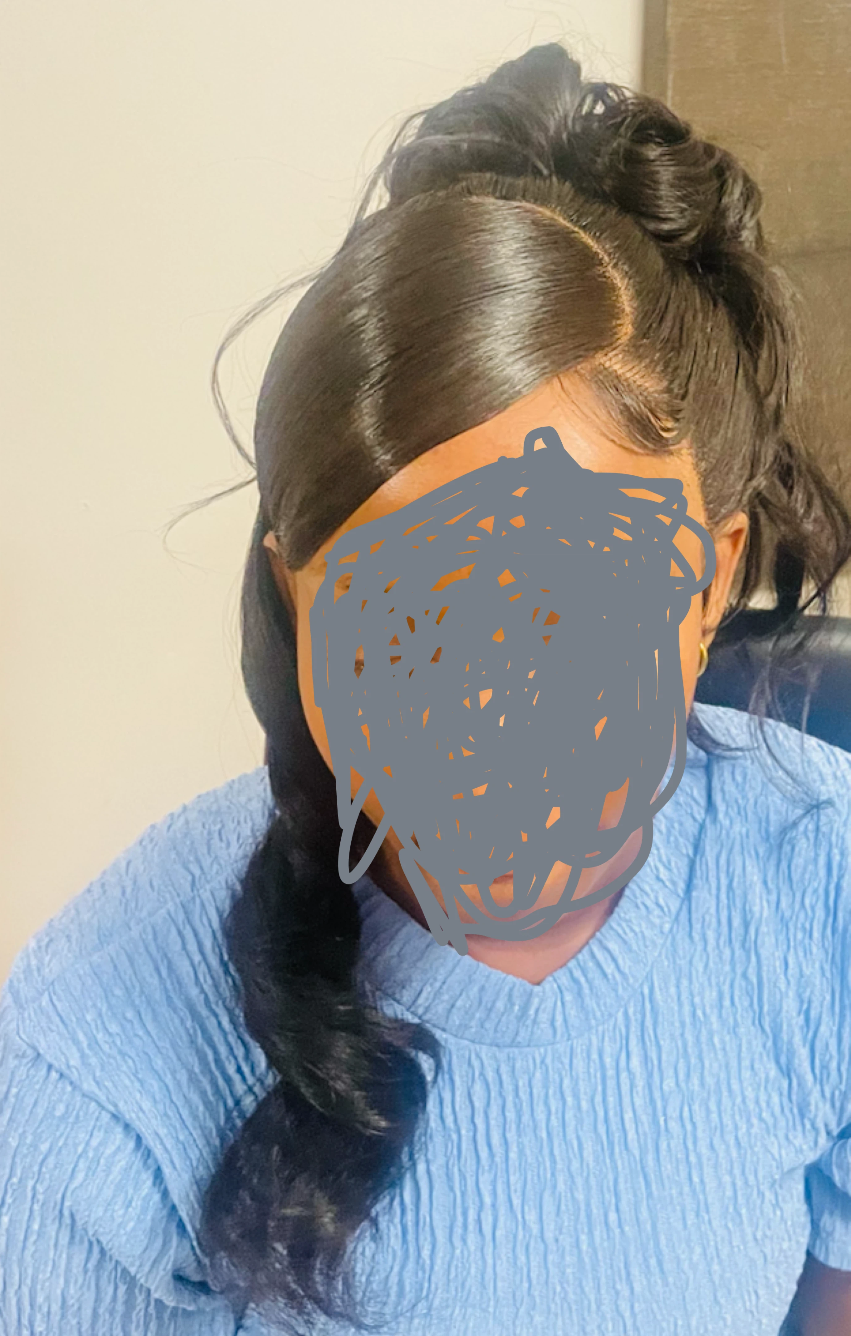 Black Wavy Lace Front Wig - photo 2