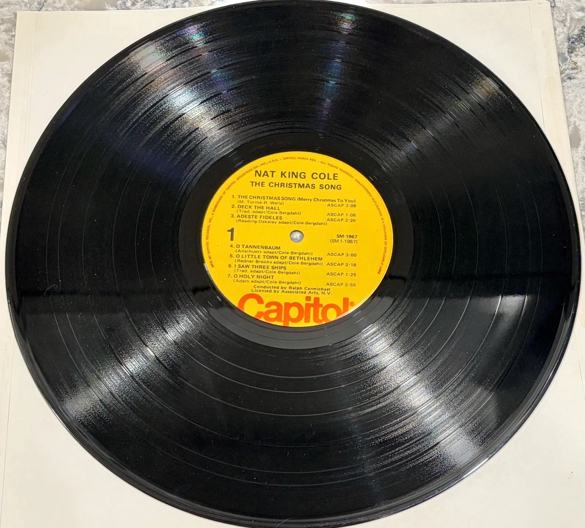 Nat King Cole – The Christmas Song (SM-1967) Stereo Record - photo 3