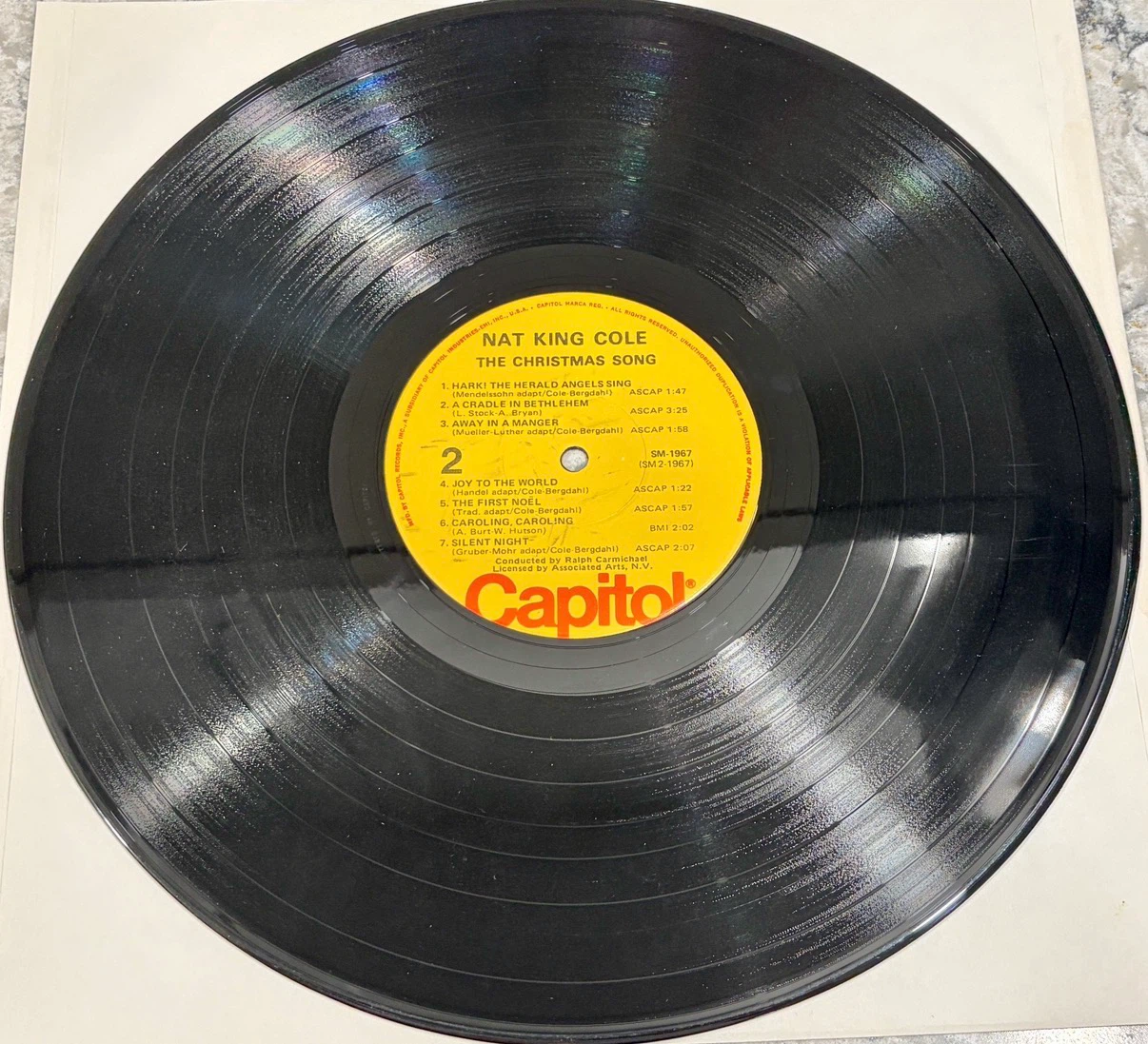 Nat King Cole – The Christmas Song (SM-1967) Stereo Record - photo 4