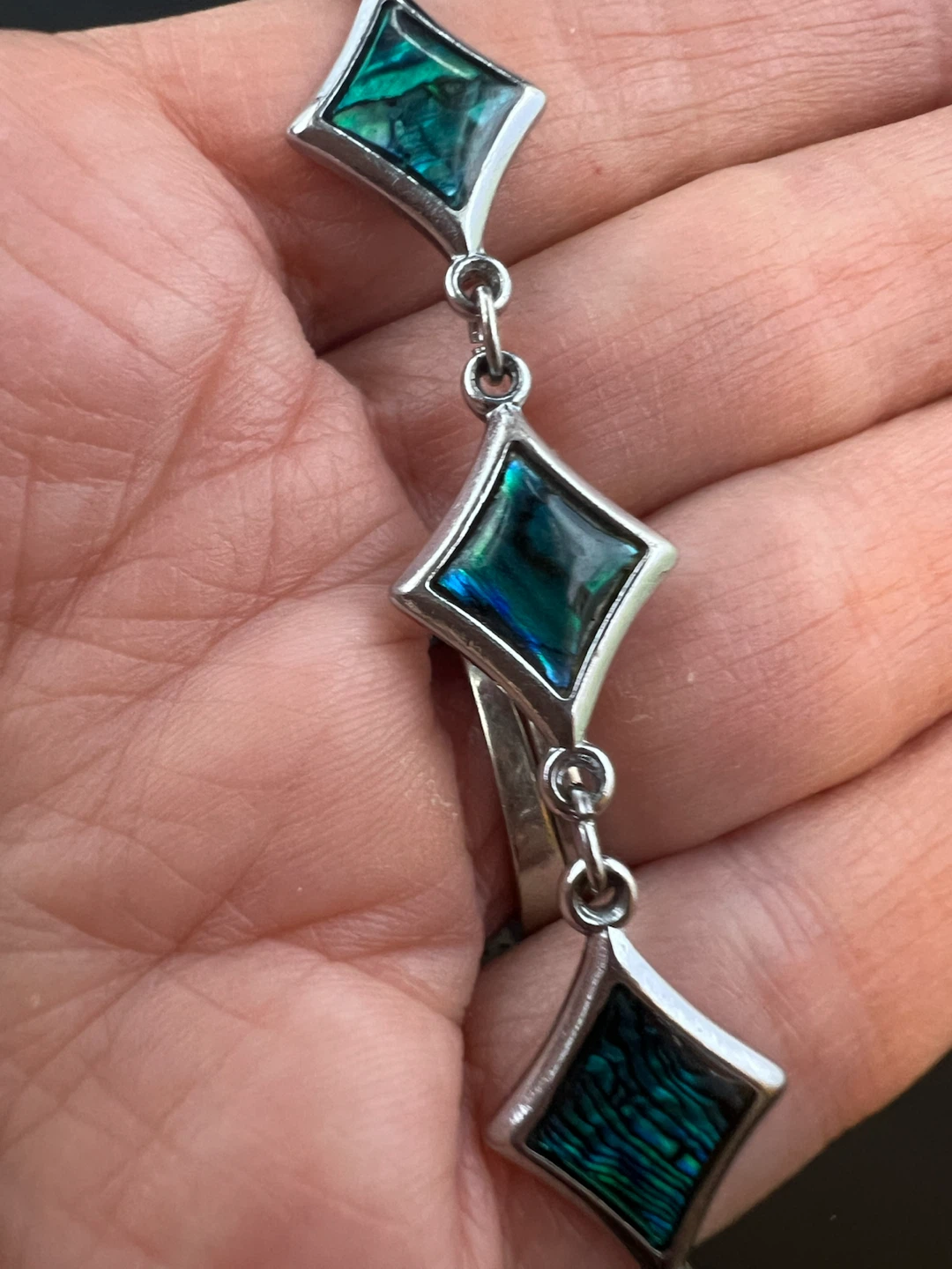 Iridescent Abalone Link Bracelet - photo 3