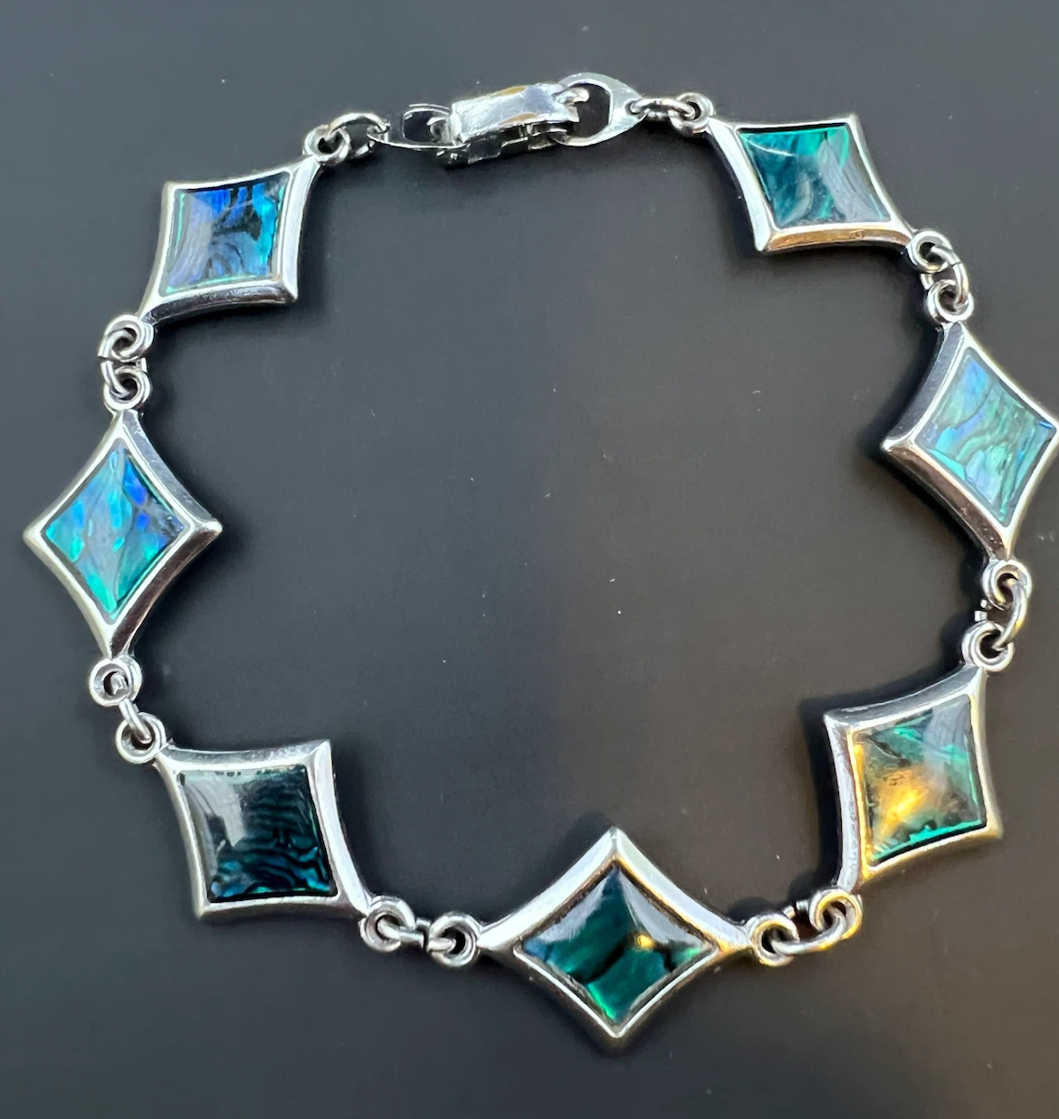 Iridescent Abalone Link Bracelet - photo 5
