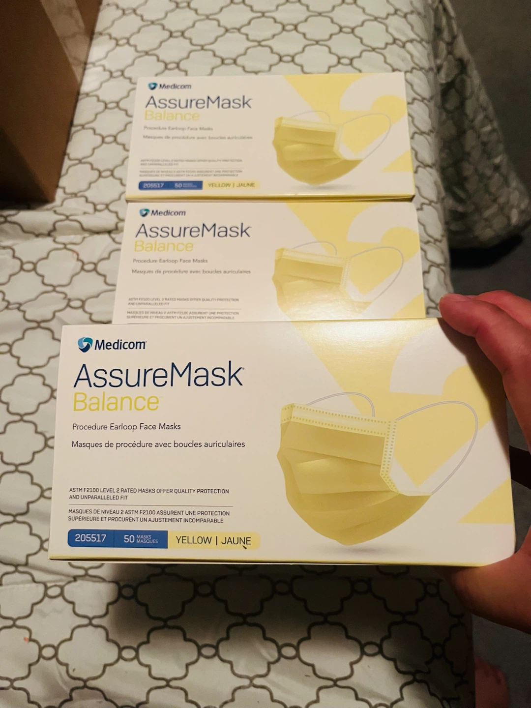 Medicom AssureMask Balance Yellow Disposable (50)