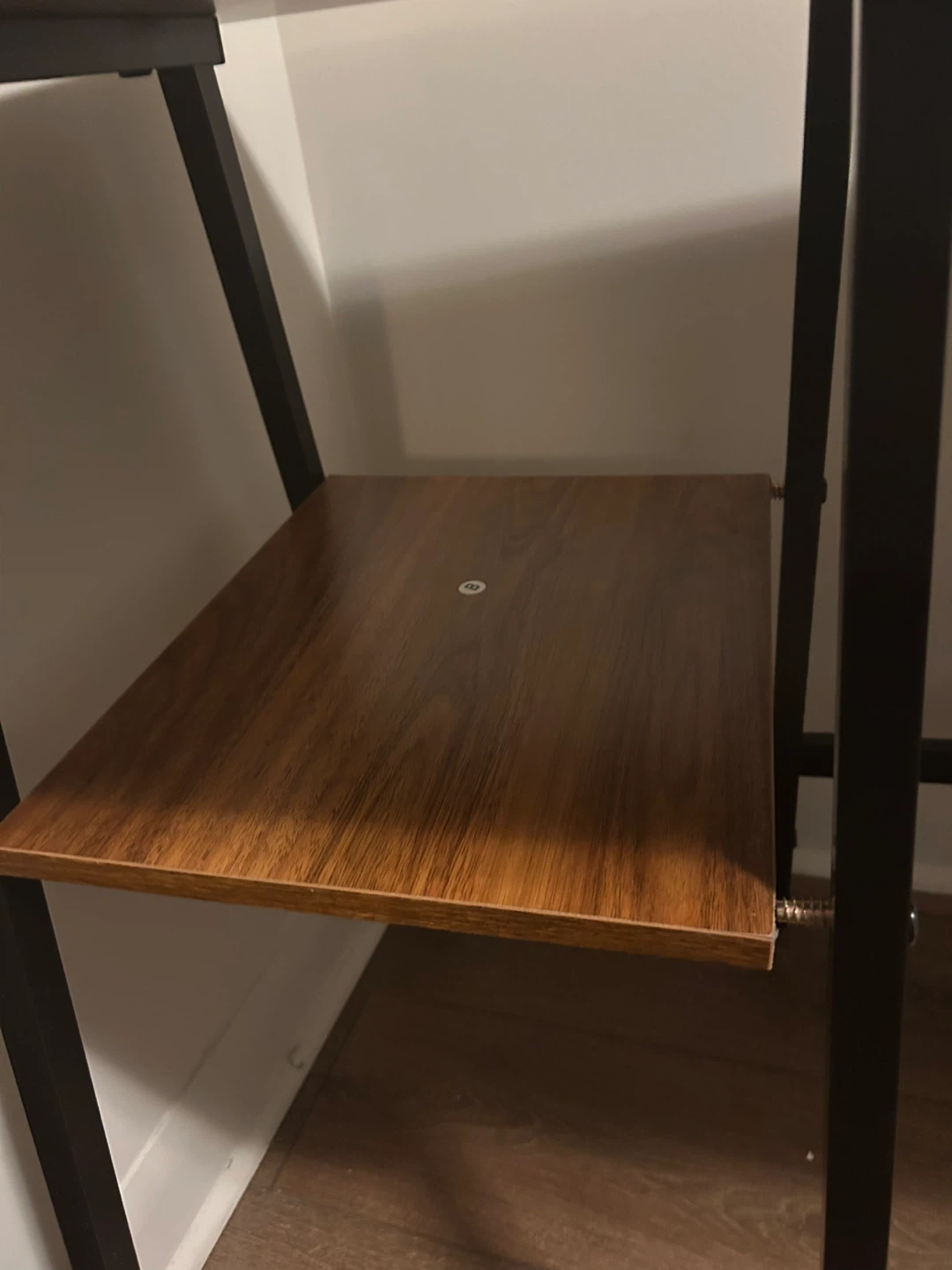 Wooden Desk with Black Metal Frame - photo 3