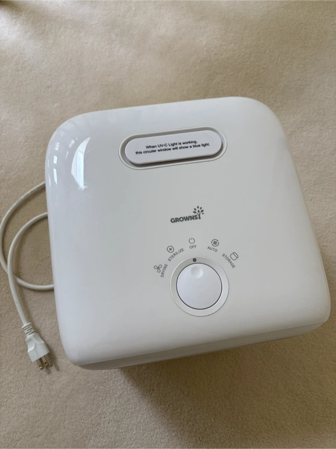 UV dry and sterilize