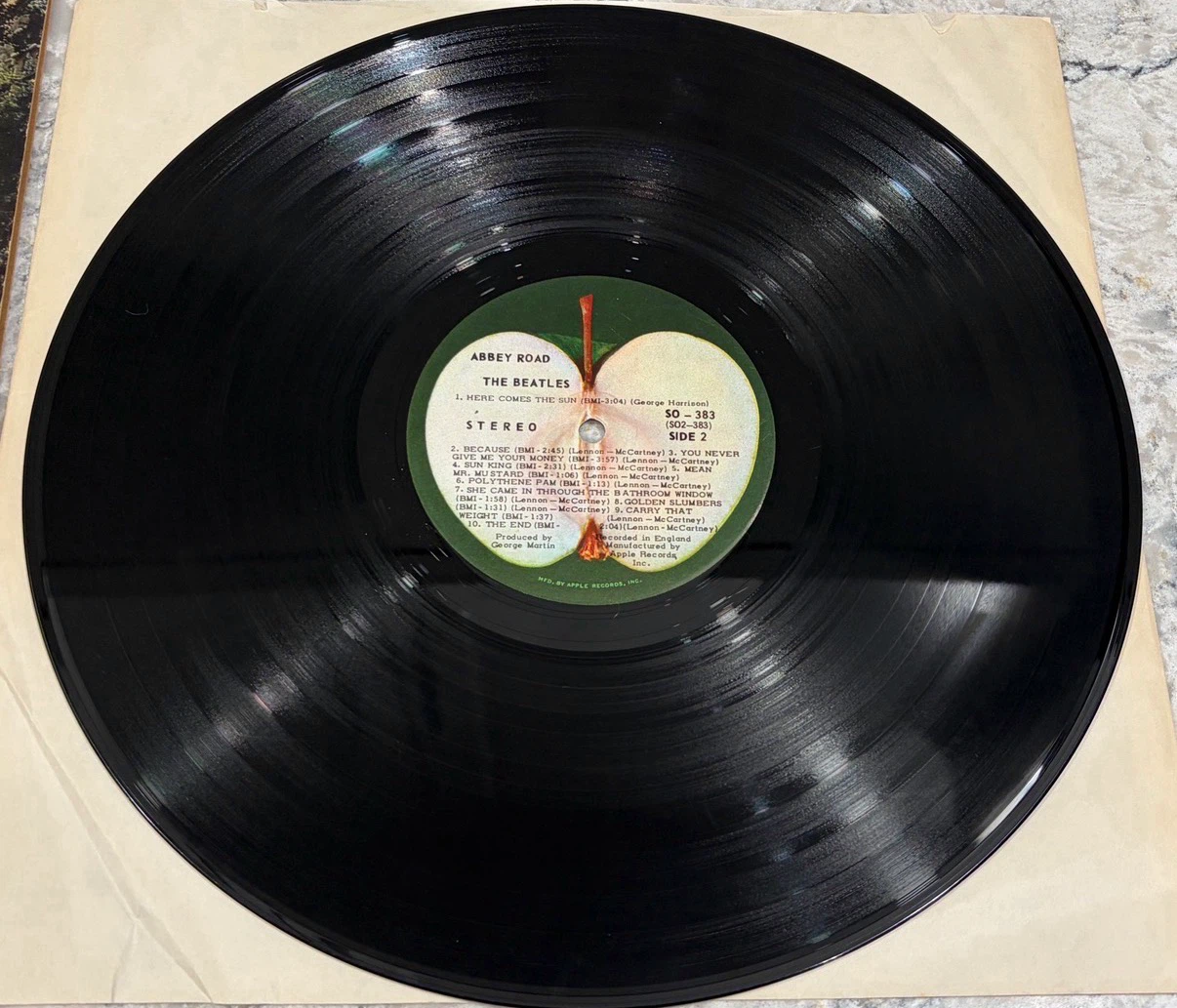 The Beatles Abbey Road Vinyl Record LP (SO-383) - photo 4