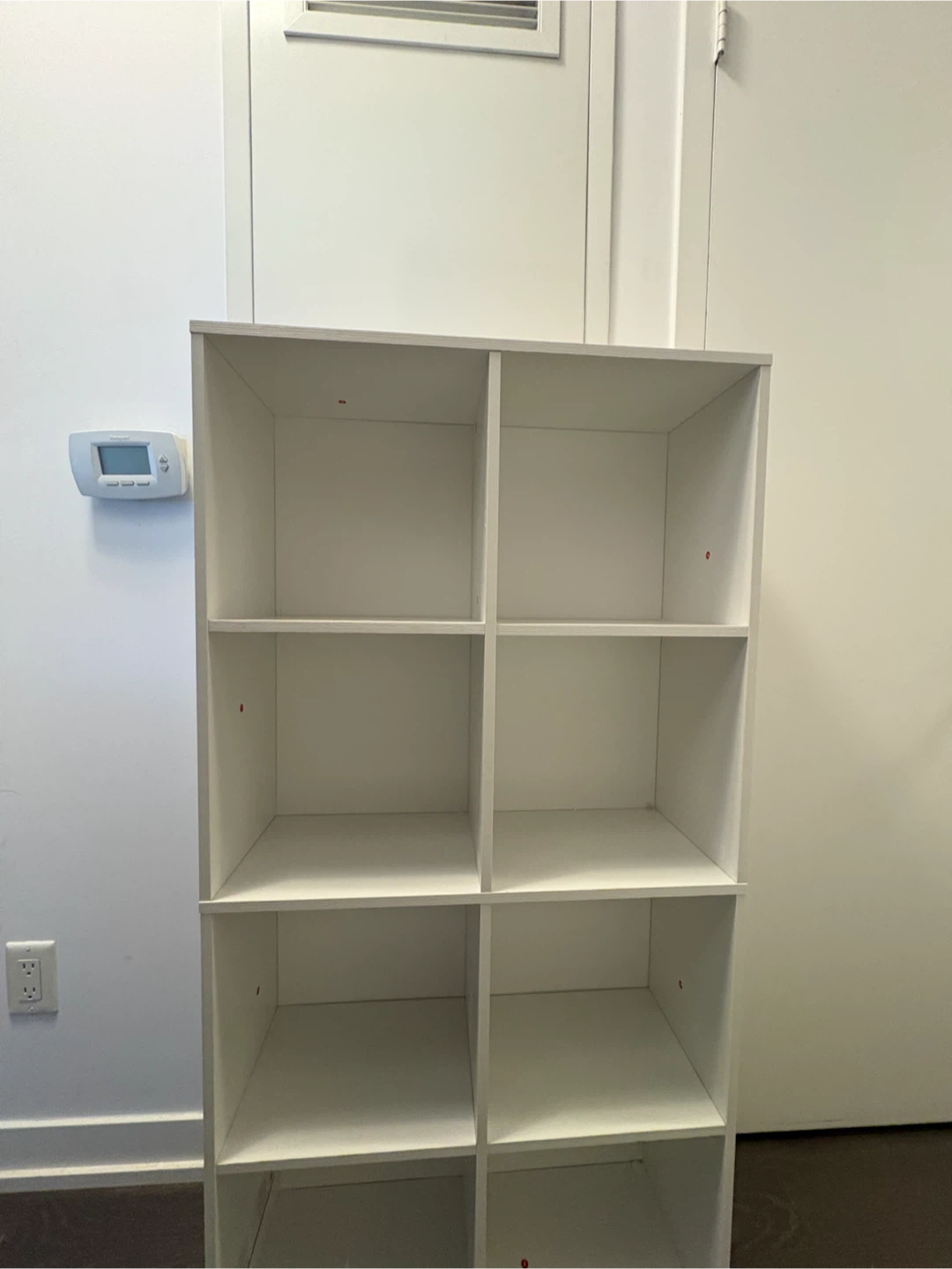 White 8-Cube Storage Shelf - photo 2
