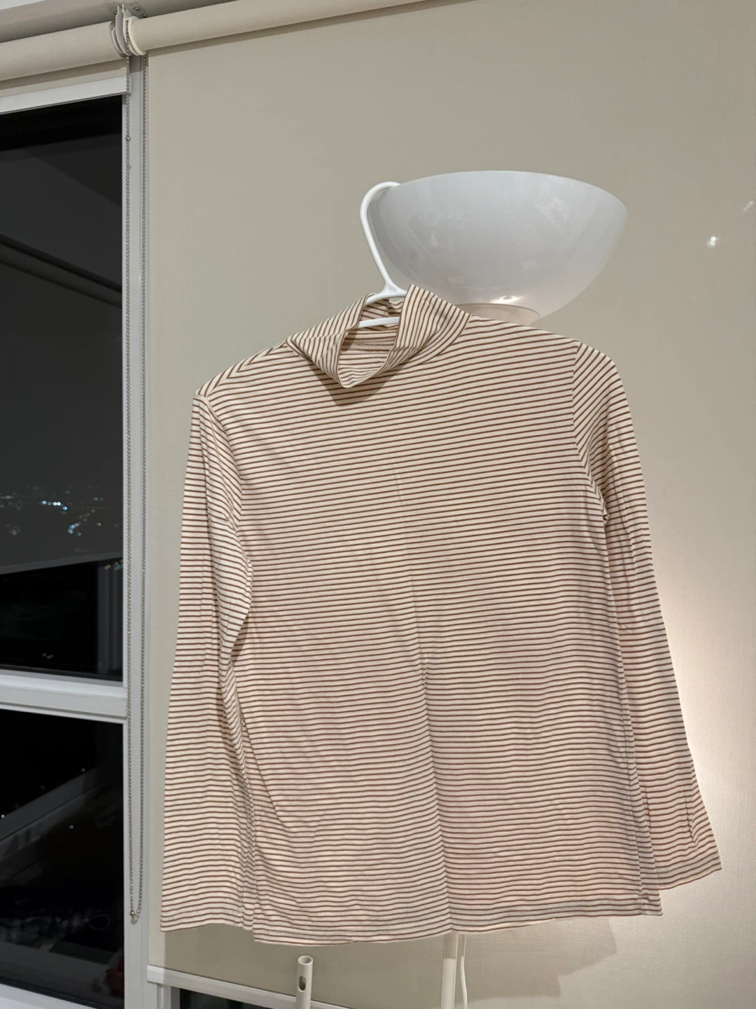 Oak + Fort Striped Turtleneck Sweater Size M