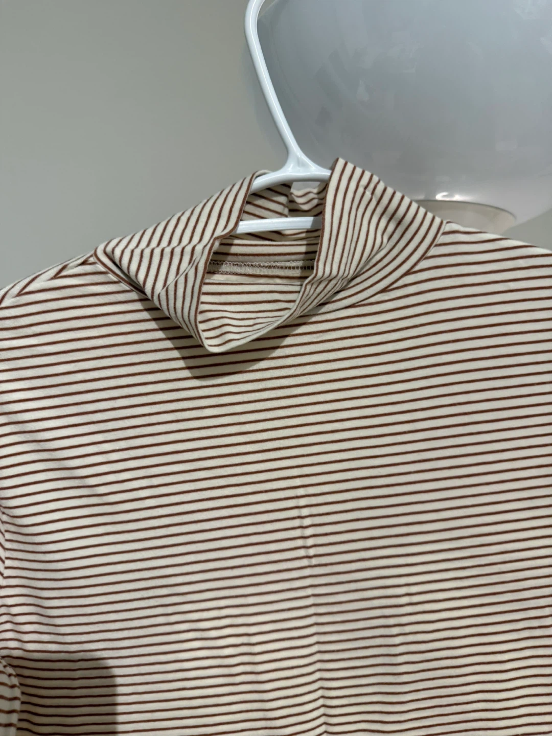 Oak + Fort Striped Turtleneck Sweater Size M - photo 2