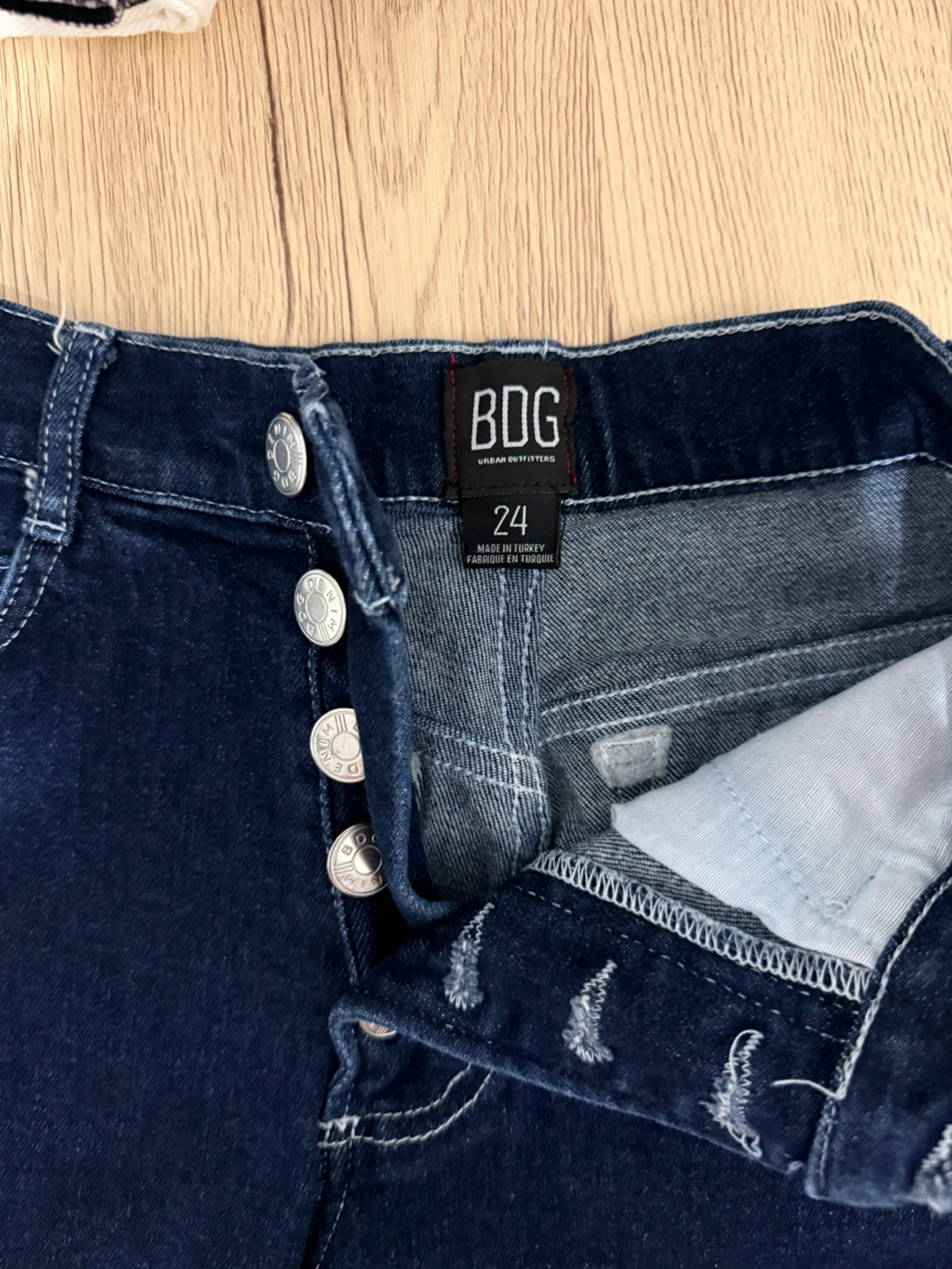 BDG Urban Outfitters Denim High-Waisted Button-Fly Shorts - photo 2