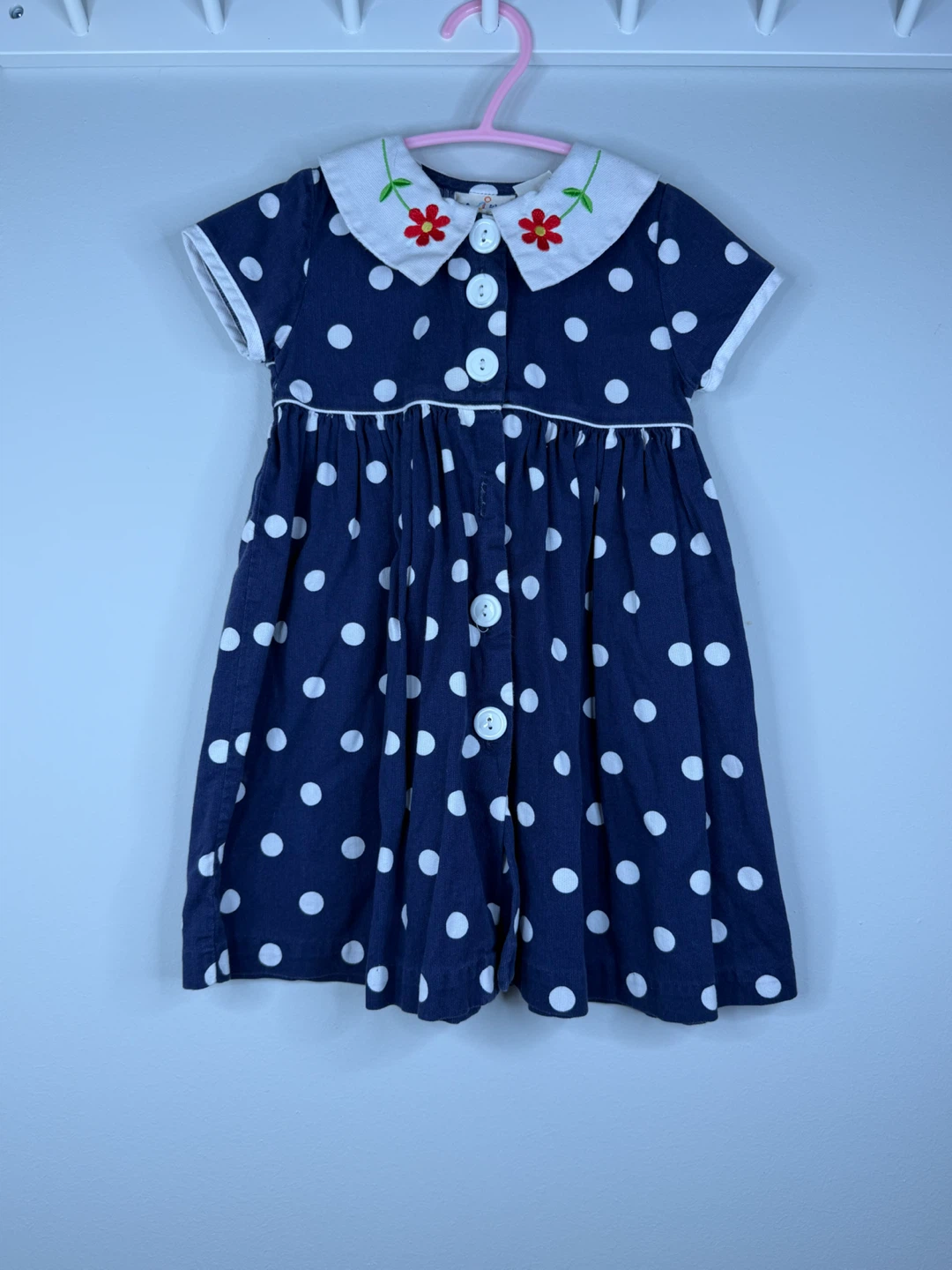 b.t. Kids Navy Polka Dot Dress Toddler 2T