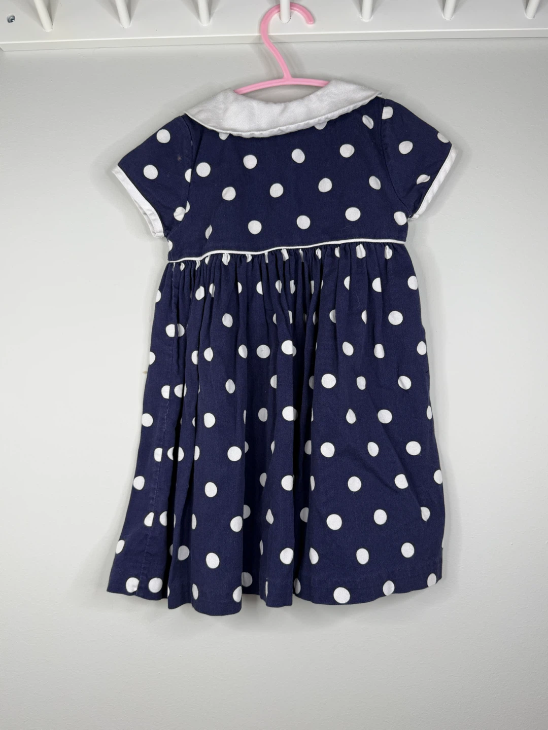 b.t. Kids Navy Polka Dot Dress Toddler 2T - photo 2