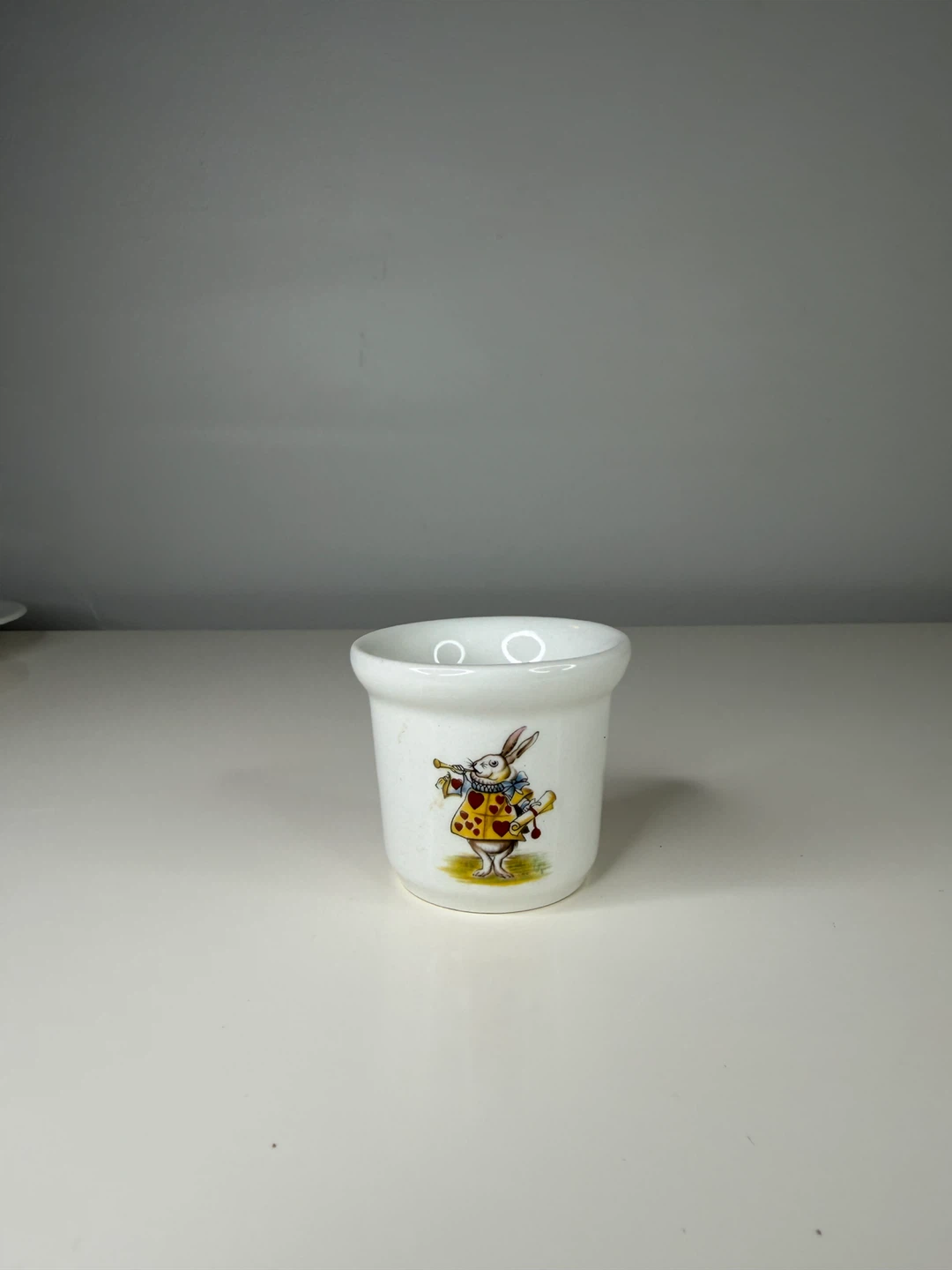 Alice in Wonderland White Rabbit Egg Cup